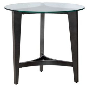 Capri Espresso Round End Table