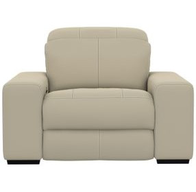 Ferrara Smoke Leather Zero Gravity Power Recliner with Power Headrest and USB Charging