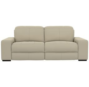 Ferrara Smoke Leather 93" Zero Gravity Power Reclining Sofa with Power Headrest and USB Charging