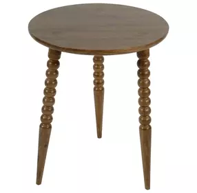 Fluornoy Artifacts Round End Table