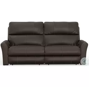 Fredda Coffee Lay Flat Power Reclining 82" Sofa with Power Headrest And Zero Gravity