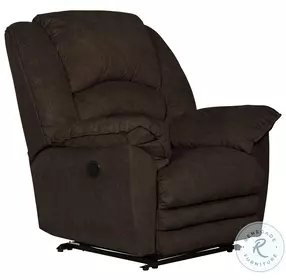 Rialto Chocolate Lay Flat Power Recliner