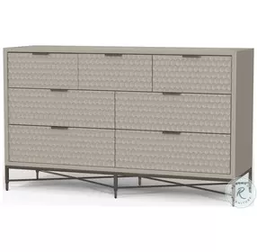 Milo Taupe 7 Drawer Dresser