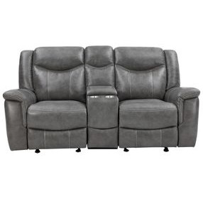 Conrad Gray Reclining Loveseat
