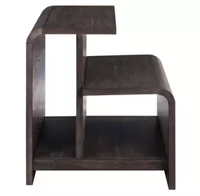Fresh Angles Espresso Rectangular End Table
