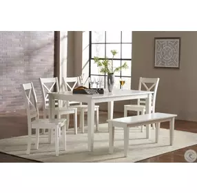 Simplicity Paperwhite Dining Room Set