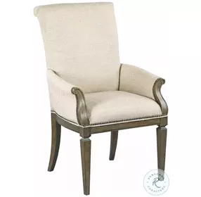 Savona Camille Elm Upholstered Arm Chair Set of 2