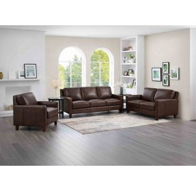 Arden Chestnut Leather Living Room Set