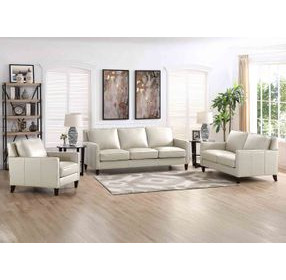 Arden Vanilla Leather Living Room Set