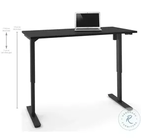 Universel 60" Black Electric Height Adjustable Table