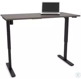 Bestar Bark Gray 30" Electric Height Adjustable Table