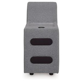 Modmax Salt And Pepper Performance Fabric Console with Audio System