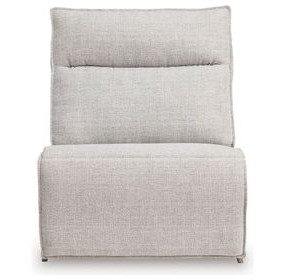 Modmax II Stone Performance Fabric Power Armless Recliner with Adjustable Headrest