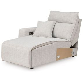 Modmax II Stone Performance Fabric LAF Power Chaise