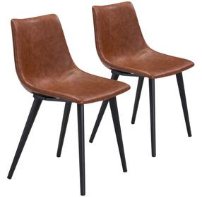 Daniel Vintage Brown Dining Chair Set Of 2