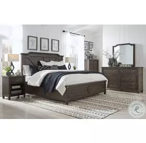 Farmwood Whiskey Barrell Panel Storage Bedroom Set