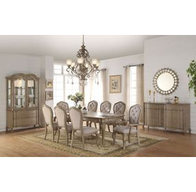 Chelmsford Antique Taupe Extendable Dining Room Set