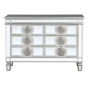 Varian Antique Platinum 6 Drawer Server