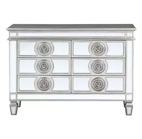 Varian Antique Platinum 6 Drawer Server