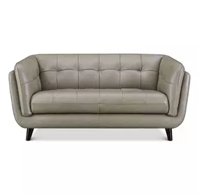 Sorella Slate Leather 70" Loveseat