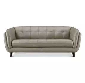 Sorella Slate Leather 84" Sofa