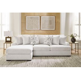 Kendrie Chalk Performance Fabric 2 Piece Modular Sectional with LAF Chaise