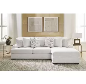Wynncroft Manor Chalk Performance Fabric 2 Piece Modular Sectional with RAF Chaise