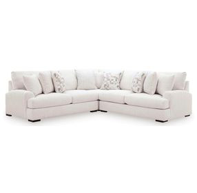Kendrie Chalk Performance Fabric 3 Piece Modular Sectional