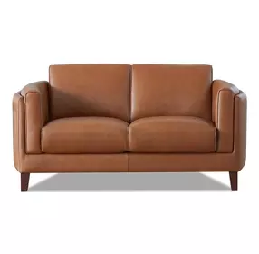 Kona Nutmeg Leather 65" Loveseat