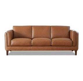 Kona Nutmeg Leather 88" Sofa