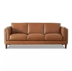 Kona Nutmeg Leather 88" Sofa
