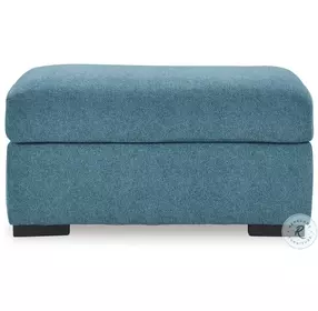 Keerwick Teal Ottoman