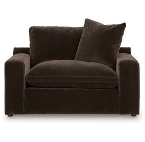 Maxton Heights Bittersweet Upholstered Chair and A Half with Pillow