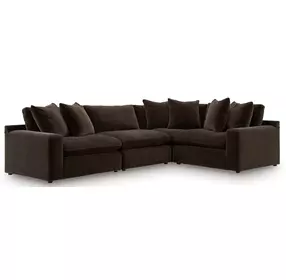 Maxton Heights Bittersweet 4 Piece Modular Sectional
