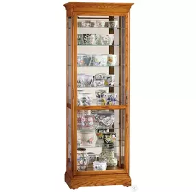 Chesterfield II Golden Oak Curio Cabinet