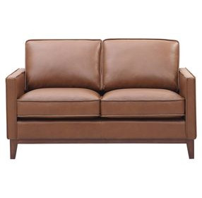 Weston Highland Saddle Leather 59" Loveseat