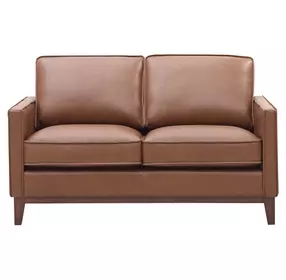 Weston Highland Saddle Leather 59" Loveseat