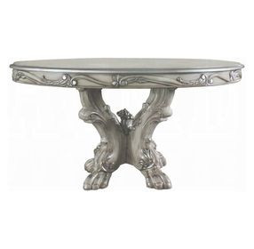 Dresden Vintage Bone White 60" Round Dining Table