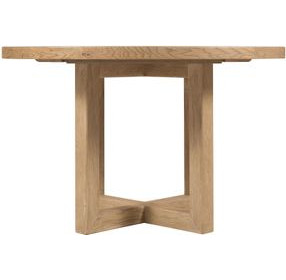 Driftwood Light Brown 48" Round Dining Table