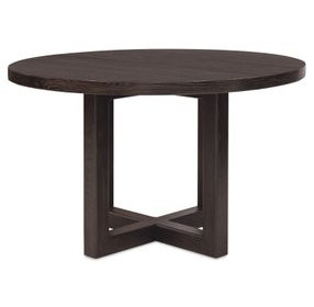 Driftwood Black 48" Round Dining Table