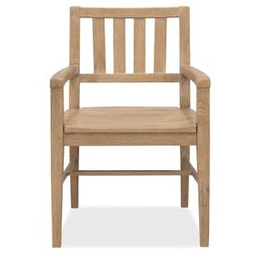 Driftwood Light Brown Arm Chair Set of 2