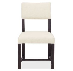 Timberline Black and Beige Upholstered Side Chair