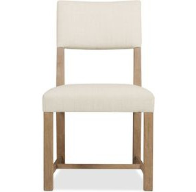 Driftwood Light Brown and Beige Upholstered Side Chair