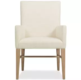 Timberline Beige and Light Brown Upholstered Arm Chair