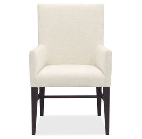 Driftwood Beige and Black Upholstered Arm Chair
