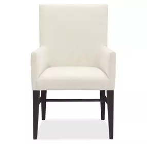 Driftwood Beige and Black Upholstered Arm Chair