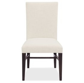 Driftwood Beige and Black Upholstered Side Chair