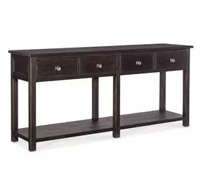Driftwood Black 4 Drawer Sideboard