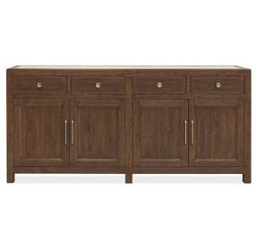 Driftwood Medium Brown 4 Door Buffet