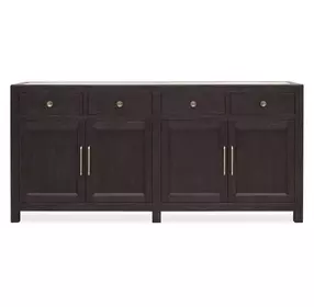 Driftwood Black 4 Door Buffet